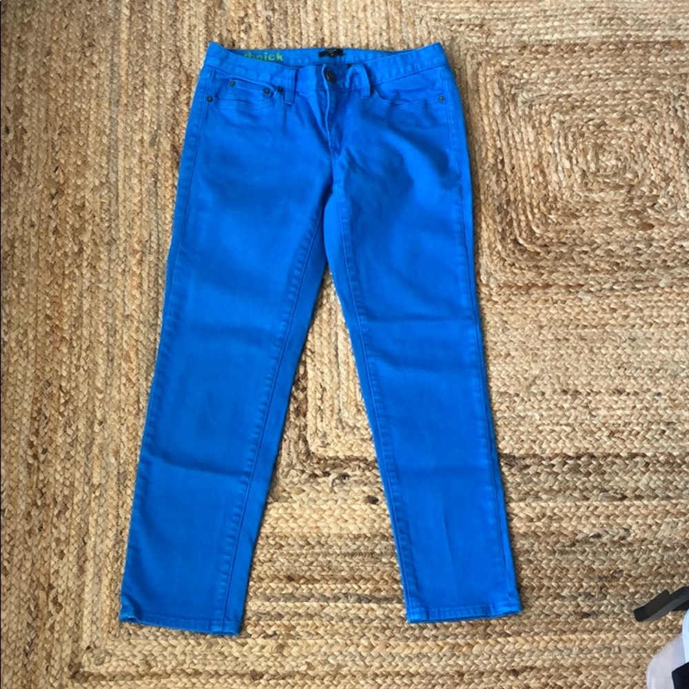 J.Crew Bright Blue Colored Denim- 28